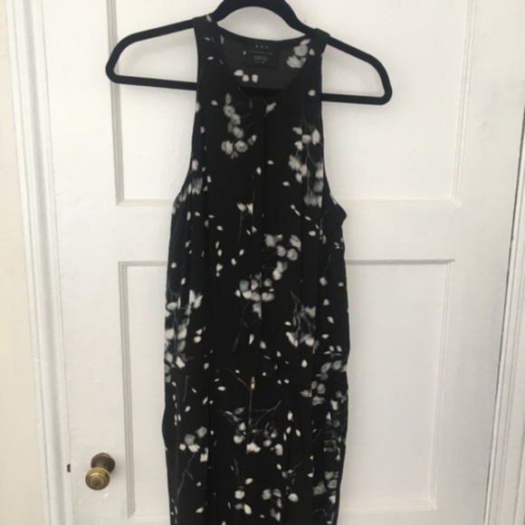 A.L.C. silk black digital floral jumpsuit - Picture 4 of 7